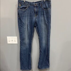 Cinch Indigo Denim Jeans with Contrast Stitching
